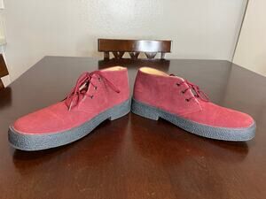 Players Men's Chukka Boots Burgundy ~ Size 10